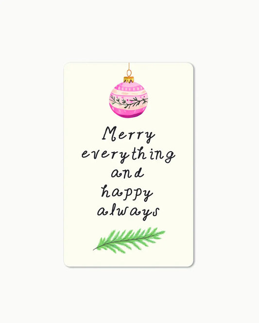 Lunacard Postkarte *Merry everything