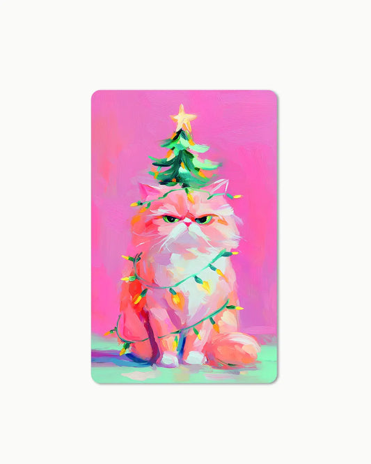 Lunacard Postkarte *crumpy christmas cat