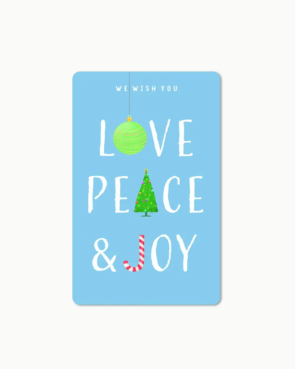 Lunacard Postkarte *Love Peace & Joy