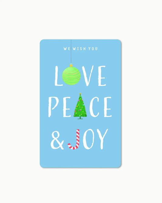 Lunacard Postkarte *Love Peace & Joy