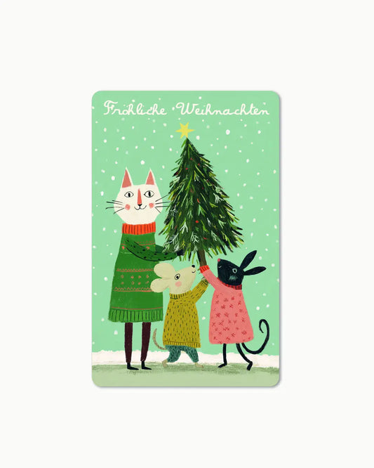 Lunacard Postkarte *Fröhliche Weihnachten