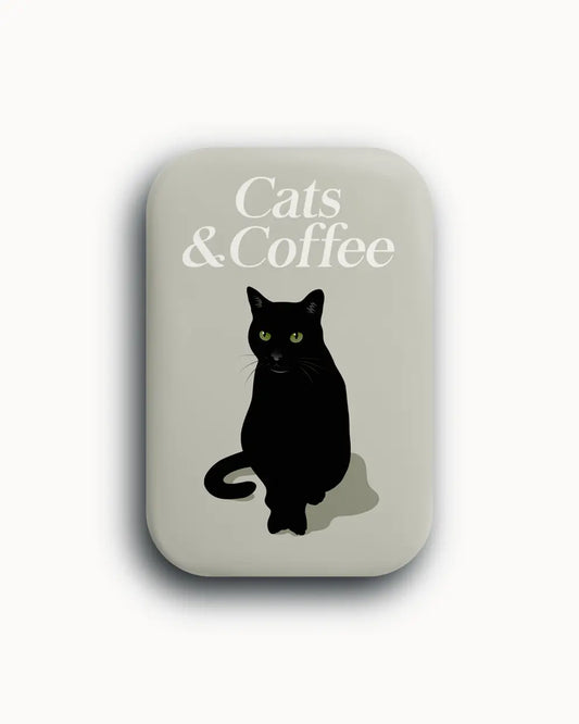Luna Magnet. cats and coffee