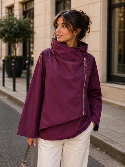 Leichte Damenjacke aus Polyester: Senf / Eine Größe 7158