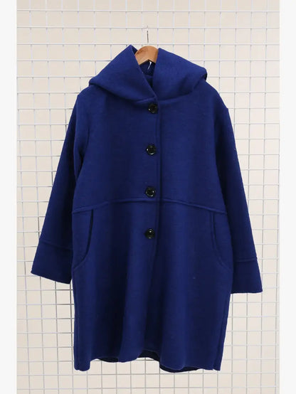 Mantel 80 % Wolle, 20 % Polyester, hergestellt in Italien: Mittelgrau