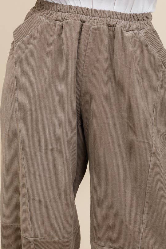 Hose 8408 Grober Cord 100% Baumwolle: Taupe