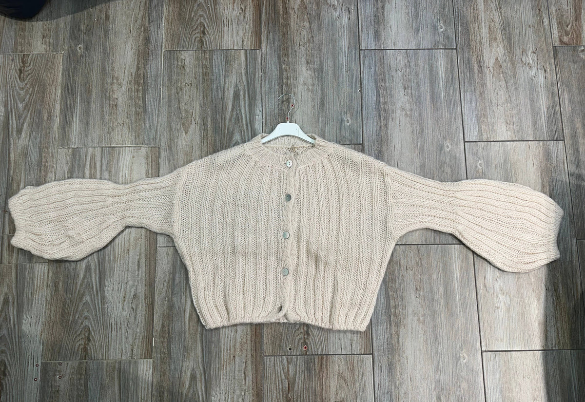 Strickjacke REF. 31957: Ecru