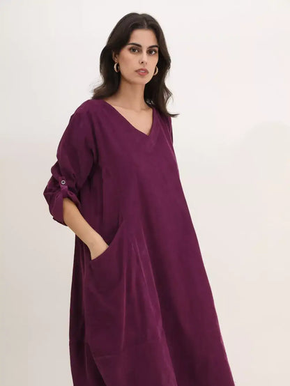 KLEID 772 100% Baumwolle Cord: Tabacco