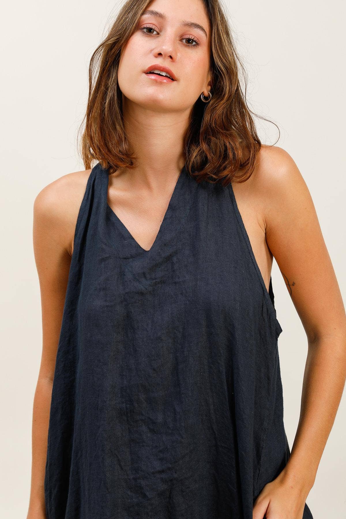 Kleid 26000 100% Leinen: Hellgrau