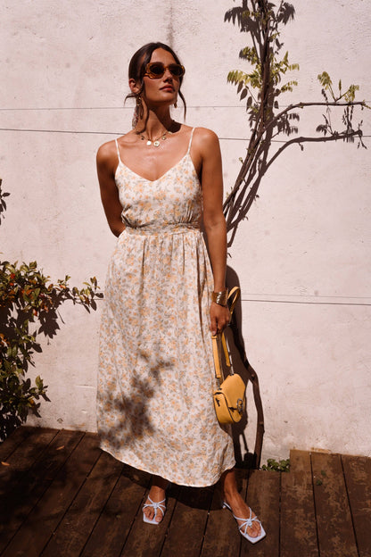 Céthia-Kleid: Gelb / L