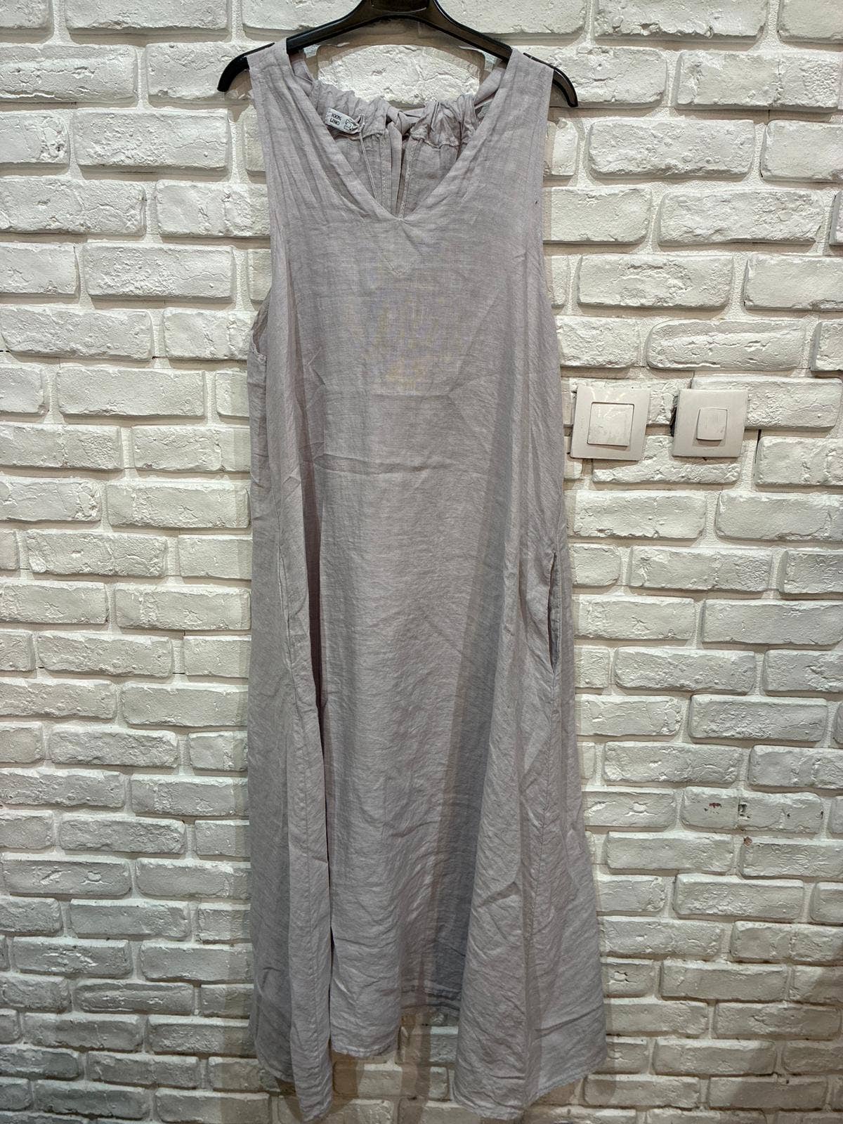 Kleid 26000 100% Leinen: Hellgrau