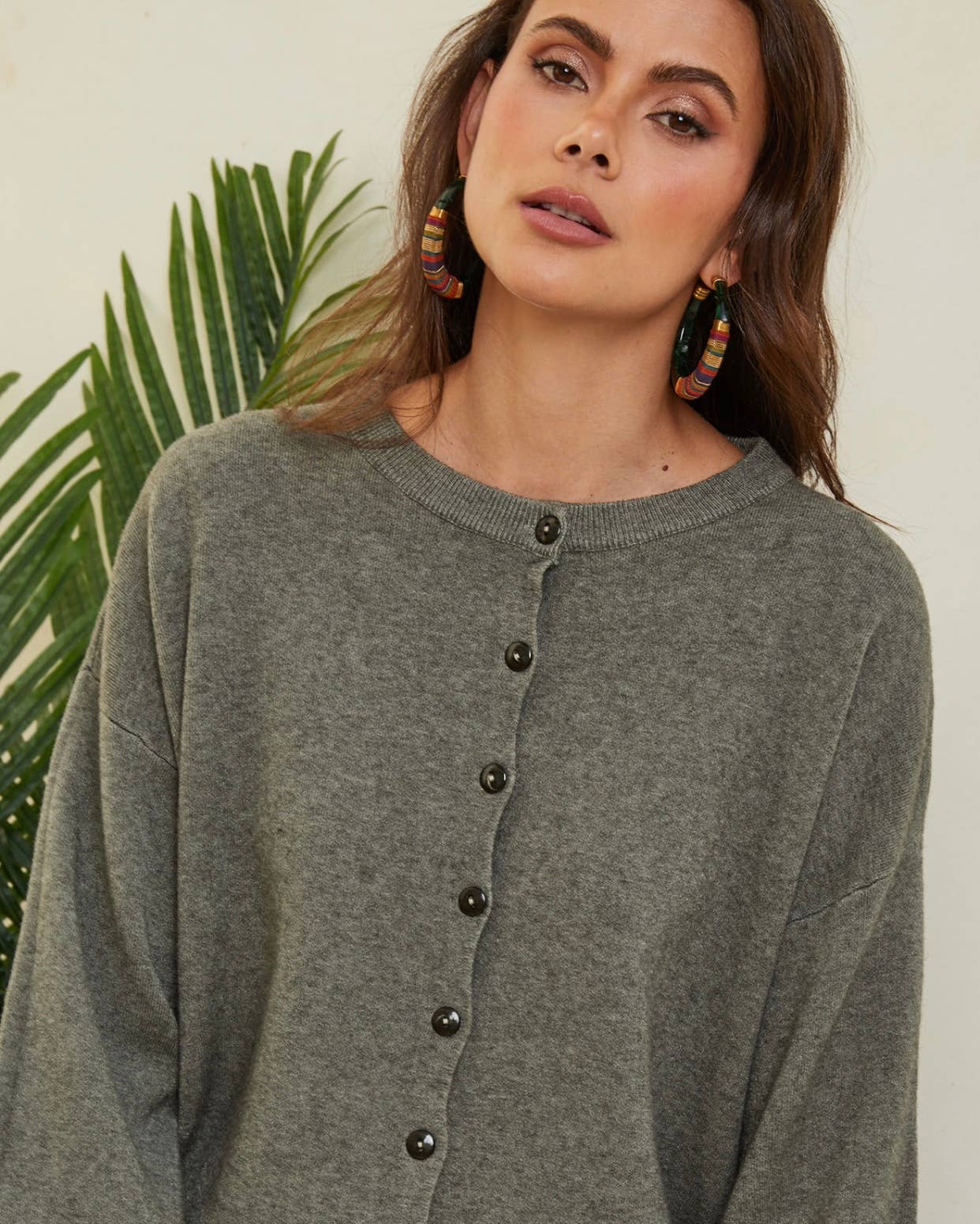 Strick-Cardigan Blaue Jeans