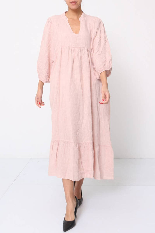 Leinenkleid Anthrazit 1109