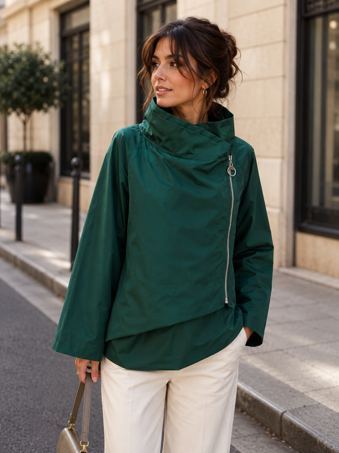 Leichte Damenjacke aus Polyester: Senf / Eine Größe 7158