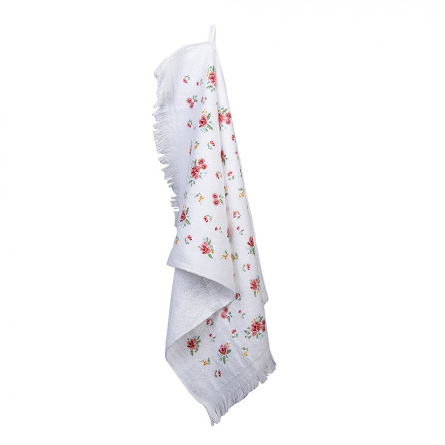 Gästehandtuch Blumen rosa