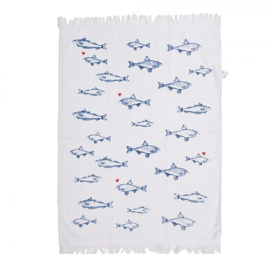 Gästehandtuch Fische mit Herz