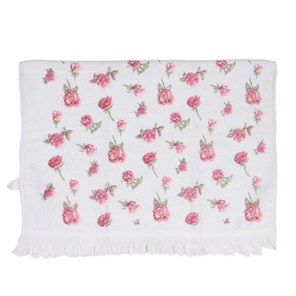 Gästehandtuch rosa Rosen
