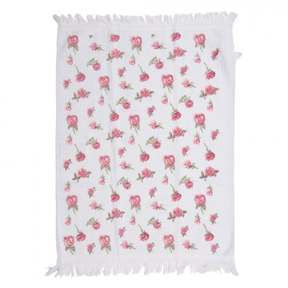 Gästehandtuch rosa Rosen
