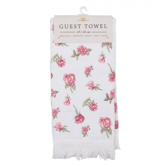 Gästehandtuch rosa Rosen