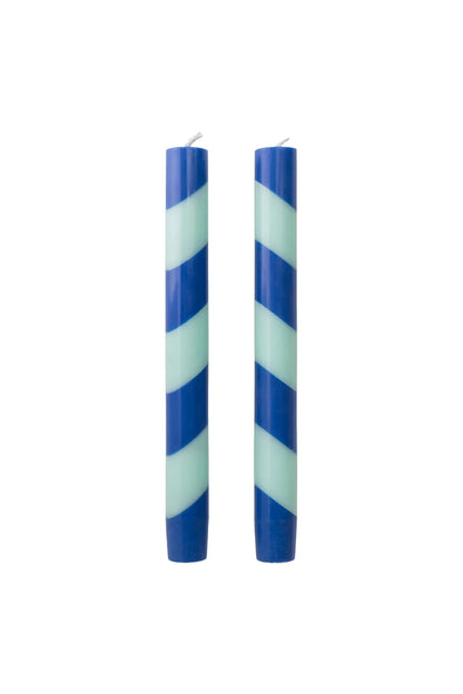 Stabkerzen GLUMI TWIST 2er-Set Blau