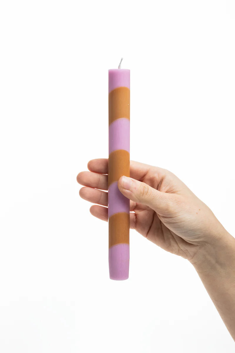 Stabkerzen GLUMI TWIST 2er-Set Rosa