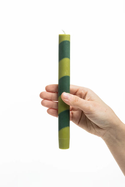 Stabkerzen GLUMI TWIST 2er-Set Grün