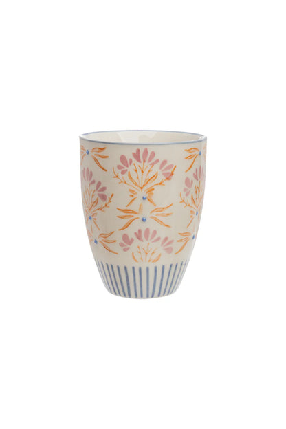 Becher Retrofloria Orange