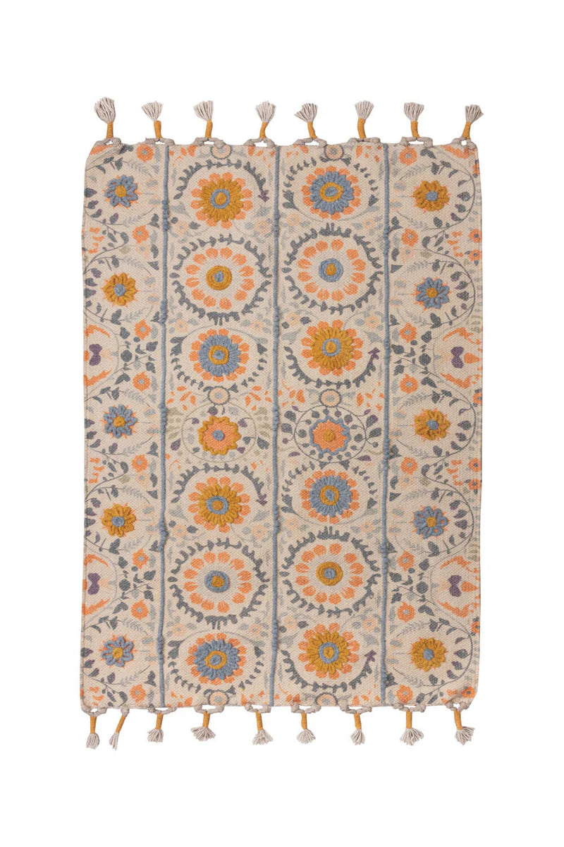 Teppich Botanic ORNAAUREA Gelb 90x60 cm