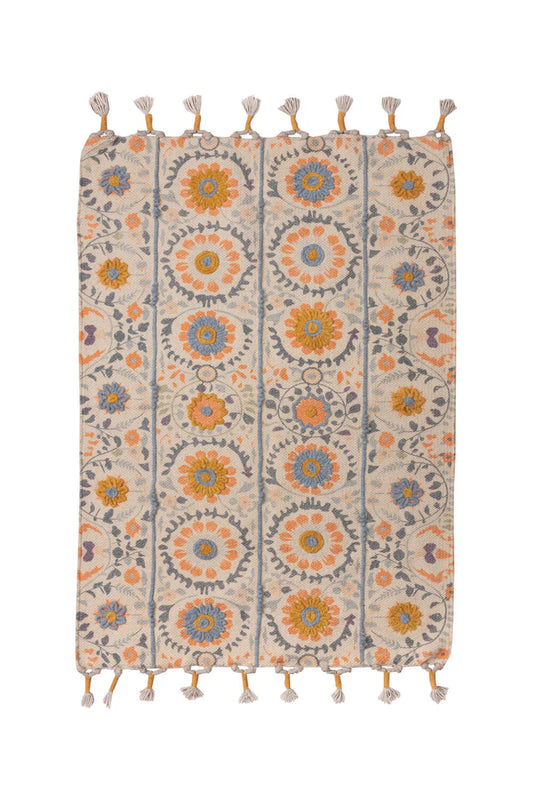 Teppich Botanic ORNAAUREA Gelb 90x60 cm