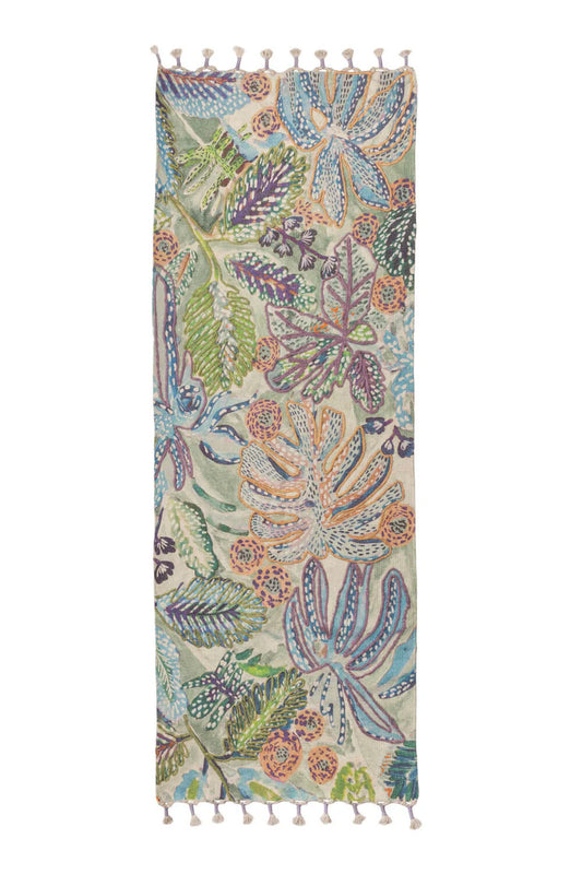 Teppich Botanic TWIST Blau 190x70 cm