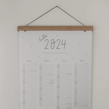 Posterleiste A3 Eiche mit Magnet
