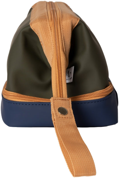 Kulturtasche / Kosmetiktasche Grün, Navy Blau