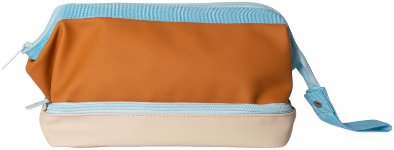 Kulturtasche / Kosmetiktasche Braun Beige