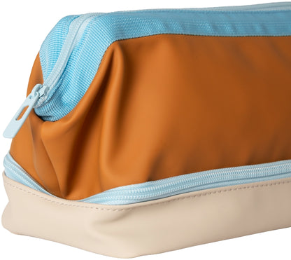 Kulturtasche / Kosmetiktasche Braun Beige