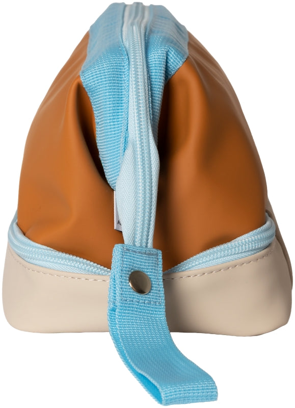 Kulturtasche / Kosmetiktasche Braun Beige