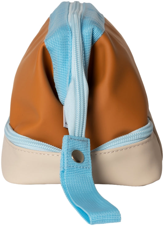 Kulturtasche / Kosmetiktasche Braun Beige