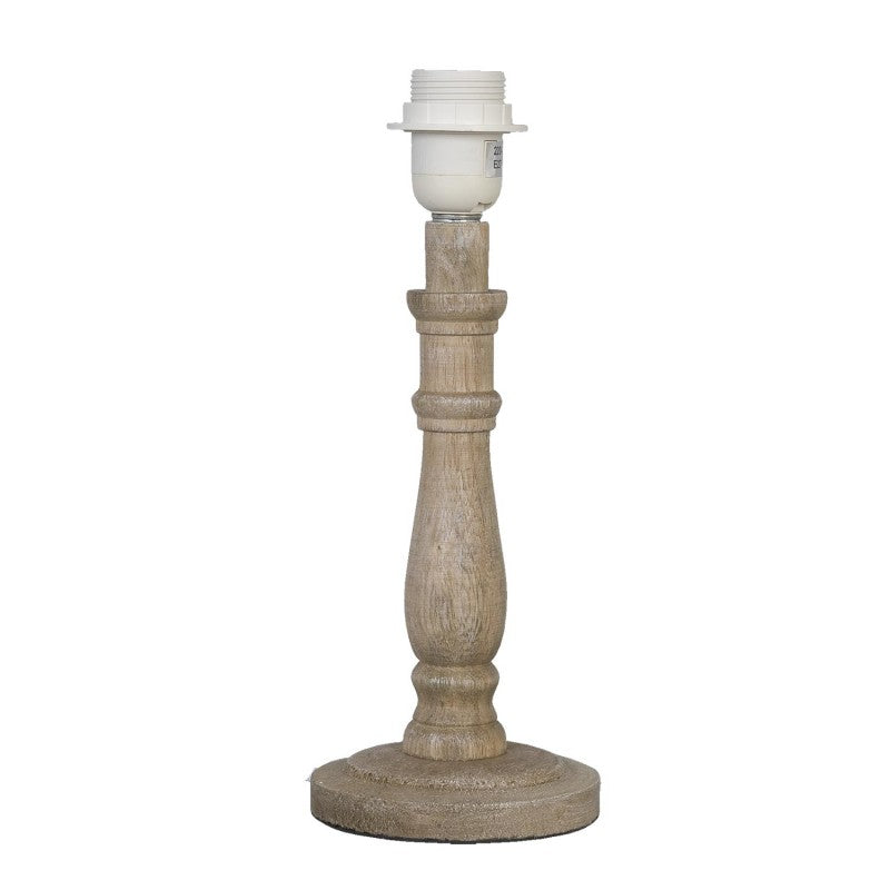 Lampenfuß 12x31 cm brauner Holzlampenfuß