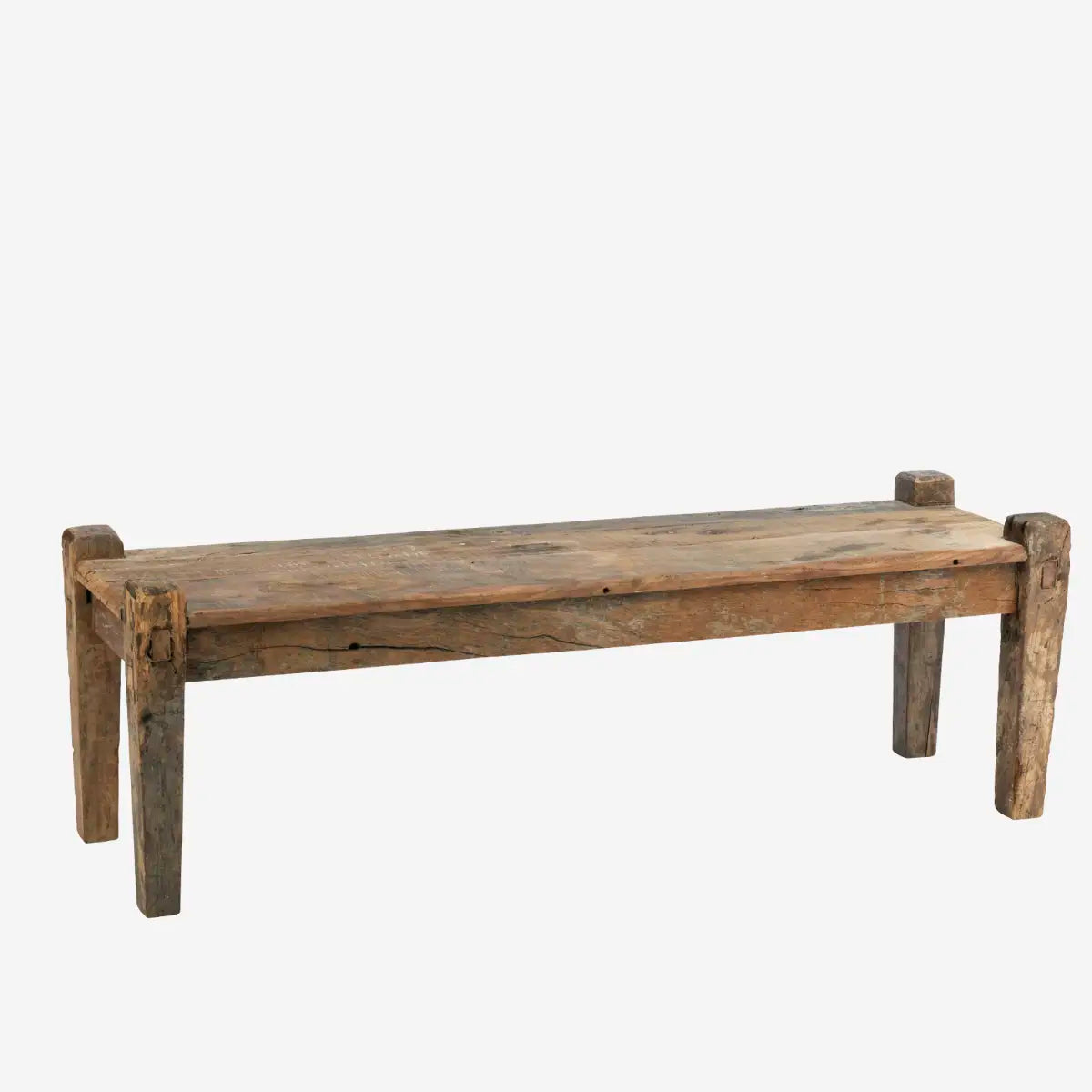 Bank / Couchtisch aus recyceltem Holz
