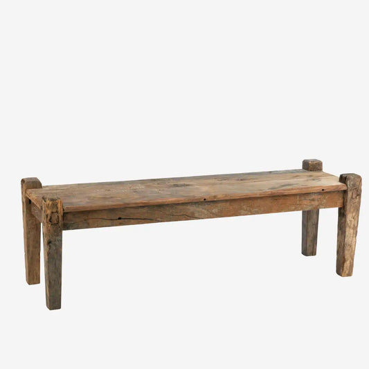 Bank / Couchtisch aus recyceltem Holz