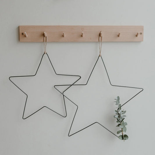 Metalldeko "Stern" 2er Set