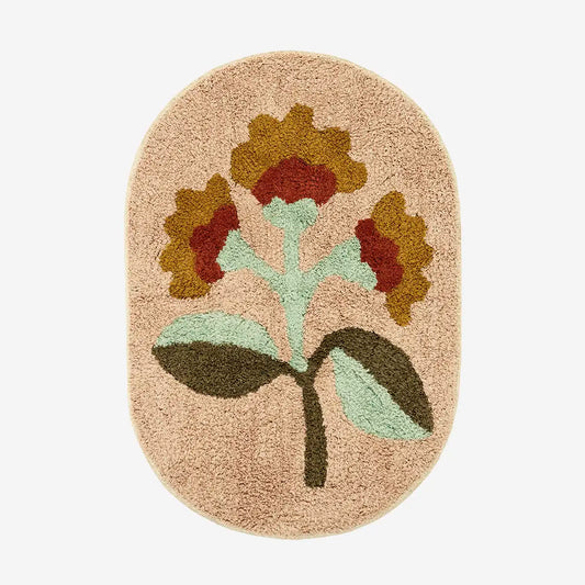 Teppich / Badematte Oval Rose