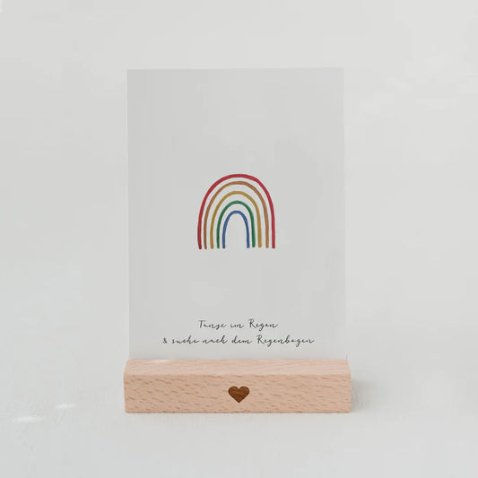 Glückwunschkarte Regenbogen