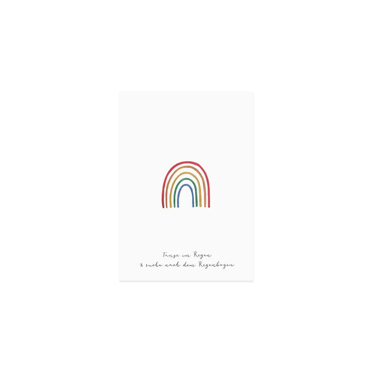 Glückwunschkarte Regenbogen