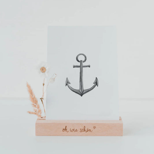 Aquarellkarte "Anker"