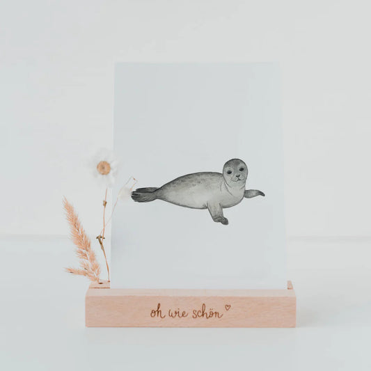 Aquarellkarte "Robbe"
