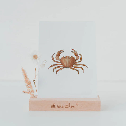 Aquarellkarte "Strandkrabbe"