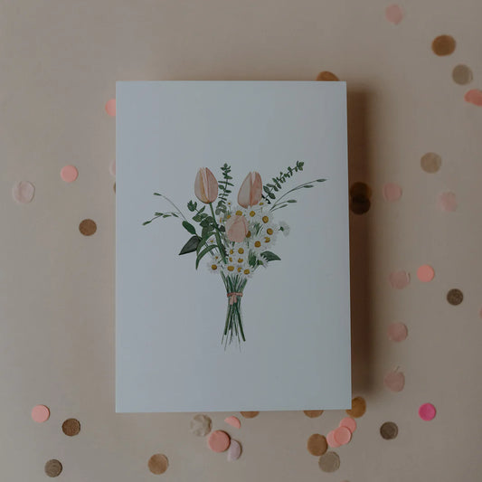 Postkarte Flower Bouquet