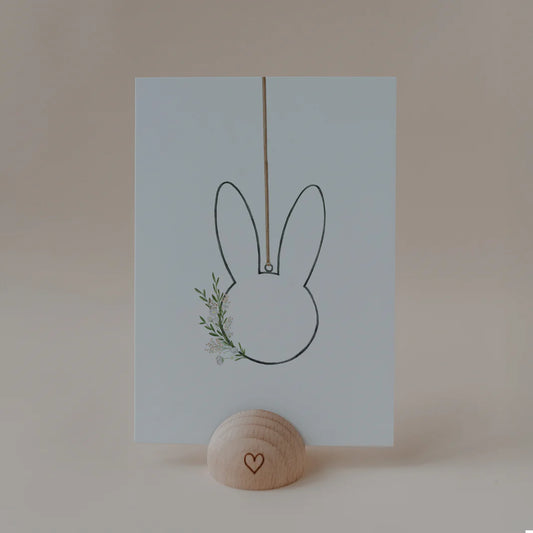 Postkarte Osterkranz