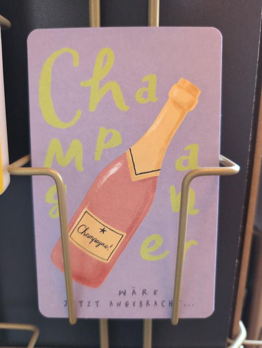Lunacard Postkarte *Champagner