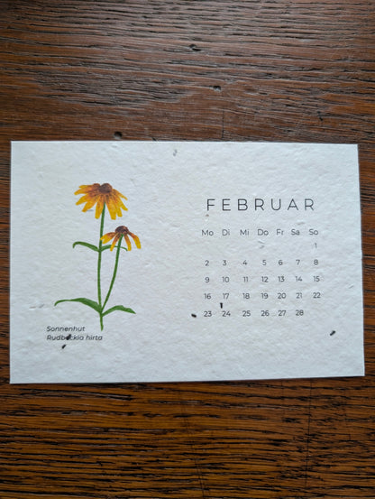 Einpflanzbarer Tisch-Kalender 2026