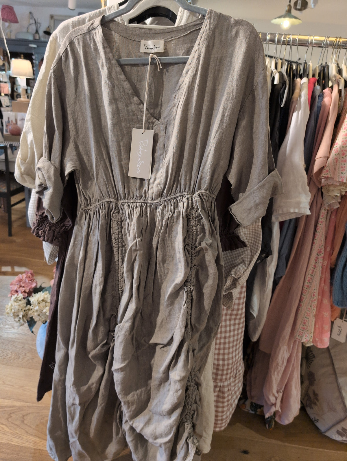 Leinenkleid Maravilla Taupe